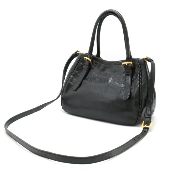 Prada Black Leather Handbag - Picture 1 of 9